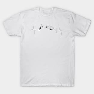 Land Rover Heart Beat Mountain 4x4 Black T-Shirt